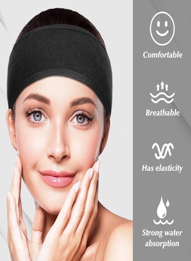 obeoby مجموعة أوبيوبي المكونة من 4 عصابات رأس للعناية بالوجه للنساء، قابلة للتعديل، مناسبة لغسل الوجه ووضع المكياج، للنساء والفتيات - Image 4